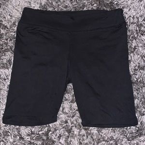 Black biker shorts